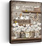 RAMEFLAO Rustic Daisy Wall Art Vint