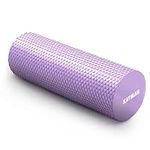 KAYMAN Sports Foam Roller Sports Recovery, Deep Tissue Muscle Tension Relief & Circulation Increase Portable & Lightweight Self Massager for Back, Legs, Gym, Pilates & Yoga EVA 44.5 x 15cm (Purple)