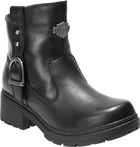 HARLEY-DAVIDSON Women's Madera 5-Inch Black Casual Ankle Boots D84406, Black, 09.0 M US