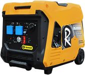 Inverter Generator Petrol 4000W Watts RocwooD Portable Camping FREE Oil Quiet Silent Caravan Motorhome Outdoor Home 230V Lightweight UK Plug Compact 4 Stroke