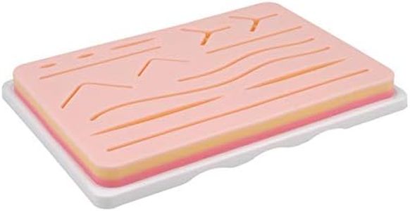 Medarchitect Upgraded Large 3-Layer Suture Pad with Wounds for Practicing Suturing - Not Easily Separate, Tear or Rip (with Anti-Slip Based)