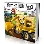 Personalized Soft Cover Story Book by Dinkleboo - "The Little Digger Story" - Teaches Your Child About Teamwork - For Children Aged 0 to 8 Years Old.