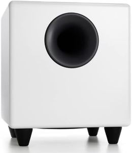 Audioengine S8 250W Powered Subwoofer, Smooth hi-fi Subwoofer, Built-in Amplifier, Designed for Audio and Home Theater Performance (White)