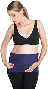 Maddie Moo Belly Band Seamless Maternity and Postpartum Shirt Extenders, Cotton, XXXX-Large- Navy