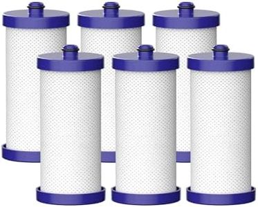 AQUA CREST WF1CB Refrigerator Water Filter, Compatible with Frigidaire PureSource WFCB, RG100, NGRG2000, WF284, Kenmore 9910, 469906, 469910 (Pack of 6)