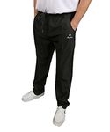 Henselite Mens Sports Lawn Bowling Trousers-Color Black-Waist L, 31 inch LegLength