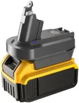 Hrertics V6 Adapter for Dewalt 20V Battery and Milwaukee 18V Battery, Converter to Replace for Dyson V6 Battery, Works with Dyson V6 Series Animal Absolute Vacuum Cleaner (Adapter only)