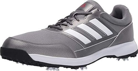 adidas mens Tech Response 2.0 Golf Shoe, Grey Three/Silver Metallic/Grey Six, 10.5 Wide US