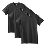 GILDAN Men's, Heavy Cotton T-shirt, Style G5000, Black, M