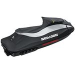 Sea-Doo New OEM, Branded Weather Resistant Heavy Duty Cover for GTS, GTI, GTI SE, GTI Limited (2011-2019) in Black/Light Grey, 295100722