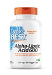 Doctor's Best 600 mg Alpha Lipoic Acid Capsules, 180 Capsules, Pack of 1