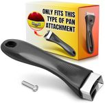 Cook Ware Pans Replacement Grip Handle - Removable Handle Cookware Pot Lid Handle Knob Removable Handles Pan Handle Grip Detachable Handle Cookware Pots and Pans with Removable Handles Screw on Handle