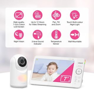 VTech 7-Inch Baby Monitor – Video, Audio, Night Vision