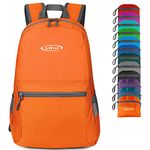 G4Free 20L Lightweight Packable Backpack Foldable Travel Hiking Daypack for Men and Women(Orange)