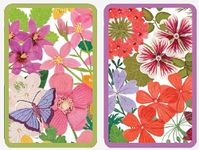 Caspari Bridge Playing Cards Jumbo, Halsted Floral, 2 Decks (PC148J)