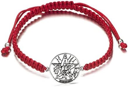 Colgantes Tetragramaton Plata De Ley 925, Amuletos De La Suerte Y De La Protección. Pentagrama Colgante Hombre Y Mujer. Colgante De Plata En Tres Dimensiones 15 - 25 Y 30 mm De Diametro. (15 mm)