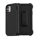 Defender Screenless Case Compatible with iPhone 11 Defender Case for iPhone 11 (Only) - Black