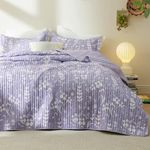 Bedsure Floral Quilt Set Queen - Re