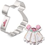 LILIAO Princess Baby Dress Cookie Cutter for Baby Shower - 4 x 4.2 inches - Stainless Steel