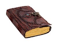 C CUERO Hocus Pocus Book of Spells Hocus Pocus Spell Book Prop Gifts Halloween Decorations Decor Leather Journal Writing Book of Shadow Best Christmas Gifts 5 X 7 Dark Brown