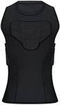 Girls Padded Sports Vest, Compression Shock Guard Shirt, Football Protective Pads for Goalkeeper, Paintball, Airsoft and Contact Extreme Sports YXL