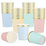 Uiifan 40 Pcs Paper Cups with Metal