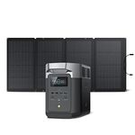 EF ECOFLOW DELTA 2 & 220W Solar Panel Solar Generator Bundle, LFP(LiFePO4) Battery, Fast Charging, Portable Power Station for Home Backup Power, Camping & RVs, Green