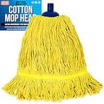 Cotton Screw on Mop Head Replacement Refill Cotton Mop Heads Replacements Boat Cleaning Products Wash Mop for Deck, Floor, Home, Auto Car and RV String Mop Heads Commercial Grade Mopheads
