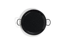 Vaello Campos La Valenciana 46 cm Enameled Steel Paella Pan, Black