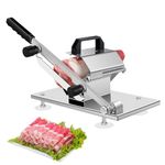 Manual Frozen Meat Slicer, Stainless Steel Meat Cutter Beef Mutton Roll Cheese Food Slicer Vegetable Sheet Slicing Machine for Home Cooking Kit of Hot Pot