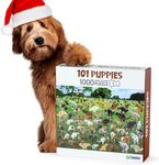 Funwares Original 101 Pooping Puppies Puzzle - Hilarious Jigsaw Puzzle - Perfect White Elephant Gag Gift - Funny Dog Pooping Puzzle for Adults and Kids! 1000 Piece Puzzle!