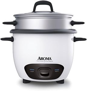 Aroma Housewares 14-Cup (Cooked) (7-Cup UNCOOKED) Pot Style Rice Cooker and Food Steamer (ARC-747-1NG),White