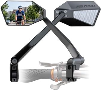 Bike Mirror Rear View, Tool-Free Folding Motorcycle Mirrors for Handlebar