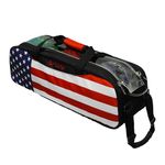 Pyramid Path Triple Tote Roller Dye-Sublimated American Flag (No Shoe Pocket)