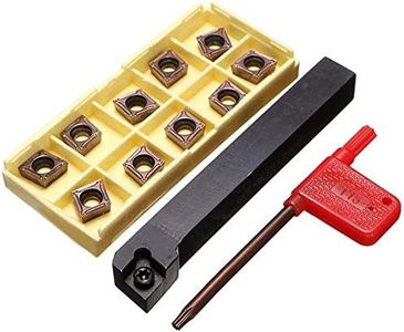 Utensili Tornio 45 HRC 12x100 mm SCLCR1212H09 Carburo Indossabile Threading Tool Holder con 10 Pezzi CCMT09T304 Carbide Girare Inserto Lama