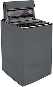 Yellow Weaves Waterproof & Dust-Proof Top Loading Fully Automatic Washing Machine Cover for 6 kg, 6.5 kg, 7kg & 7.5 kg -(Grey ), Polyester