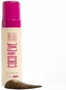 Coco & Eve Sunny Honey Self Tanner Foam - (Ultra Dark) Fast Drying, Streak-Free Sunless Tanning Mousse, Tropically Scented Lightweight Natural Looking Tan, Non-Sticky, Vegan, Cruelty Free | 6.7 Fl Oz