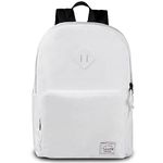 School Backpack,VASCHY Ultra Lightweight Backpack for Men Women Boogbag for Kids Teen Boys Girls White