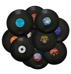 MINI ZOZI 12 inch Blank Vinyl Records Fake 10 Pieces in 1 Pack for Indie Aesthetic Room Decor or Home Decor on Wall for Bedroom or Living Room Discos Music Studio Hip Hop Decorative Purpose