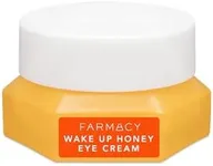 Farmacy Brightening Eye Cream - Wake Up Honey Under Eye Cream for Dark Circles + Puffiness - Caffeine Eye Cream Enriched with Vitamin C + Cranberry Peptide to Smooth Wrinkles Over Time (15ml)