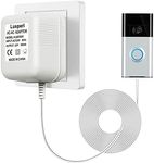 Extra Long 26.2ft Cord 18V500mA Doorbell Transformer Compatible with Ring, Nest, Eufy, Wyze, Arlo Wireless Video Doorbells (White)