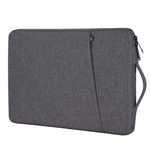 Chelory 15.6 Inch Laptop Sleeve for 16 Inch New MacBook Pro M1 Pro/Max 14 Inch MacBook Pro, 14 15.6 Inch Notebook ComputerUltrabook Protective Cover Bag Water Resistant Carrying Case, Dark Gray