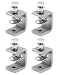 QWORK® 4Pcs 304 Stainless Steel C Clamp Tiger Clamp, Heavy Duty C-clamp, for Home Improvement and Automotive Repair