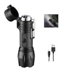 Seadra High Power Camp Waterproof Flash Light Set Powerful USB Rechargeable Tactical Torches Flashlights, Led Flashlight