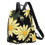 Fmeida Anti-Theft Womens Backpack Ladies Backpacks Waterproof Rucksack Bag for Women Lightweight Casual Handbag Travel Backpacks Daypack - Sunflower