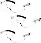 Pyramex Ztek Bifocal Reader Safety Glasses with Clear Lens S2510R25 (3 Pair) (+2.5 Lens)