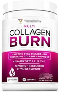 Hydrolyzed Collagen Powder for Weight Loss - Collagen Burn Ultimate Beauty Complex Multi Collagen Peptides Powder for Women with Types I II III V and X for Fat Burning Support - Unflavored