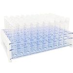 50Pcs Clear Plastic Test Tubes with