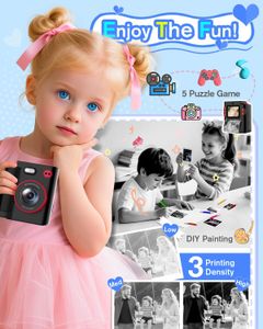 MYSTILUCK Kids Instant Print Camera – Black