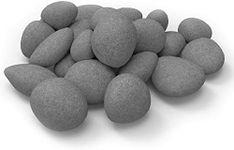 24 PCS Fireplace Ceramic Pebbles fo